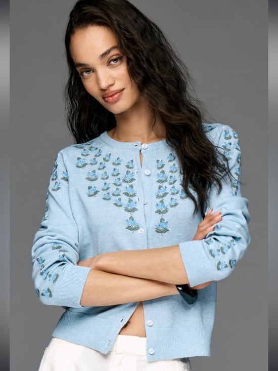 Anthropologie Sweaters - Anthropologie Juliet Embroidered Cardigan